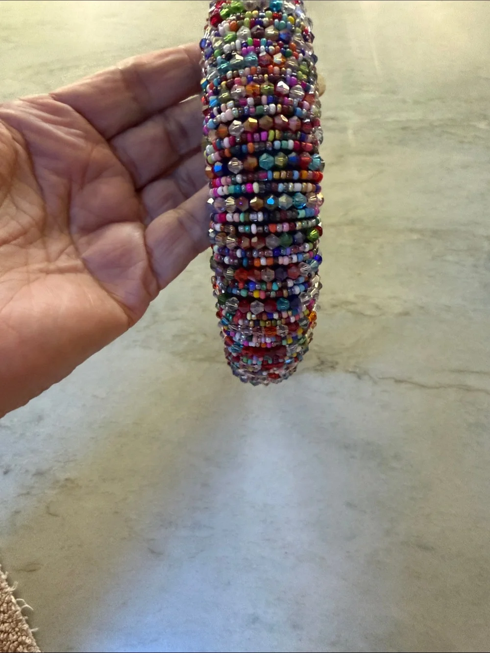Multicolor Beaded Padded Headband